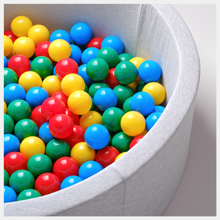 Dry pool balls, 6 cm, set of 200 pcs: blue, green, red, yellow