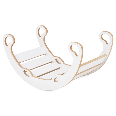 PLUSH NEST Bujak dla dzieci XS Mini Rocker 2w1, Wooden Play