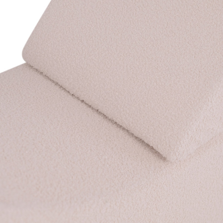 PLUSH NEST Kinderchaiselongue, Liege, 145x35x45cm, cremefarbenes Lammfell