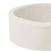 PLUSH NEST Dry pool, round, 90x30 cm, cream lamb (+ 200 balls gold, pearl, transparent)