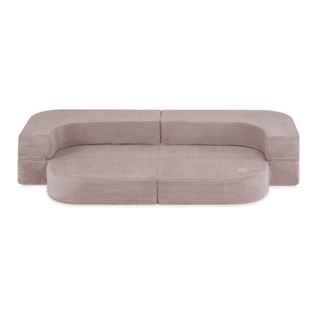 PLUSH NEST Sofa Bed Foldie, beżowy sztruks premium