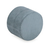 PLUSH NEST round pouf 40x30 cm, blue, premium corduroy