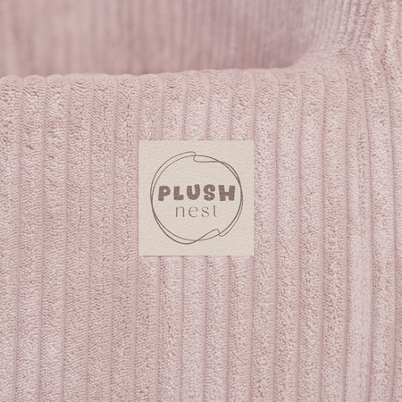 PLUSH NEST Armchair, light pink, premium corduroy