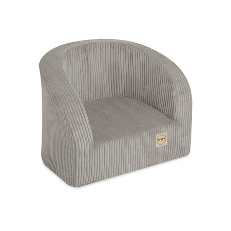 PLUSH NEST Fotelik, beżowy sztruks premium