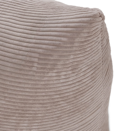 PLUSH NEST, Pouffe-Tasche, 120x80 cm, beige, Premium Cord