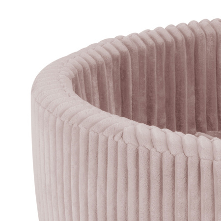 PLUSH NEST Trocken Bällebad, rund, 90x30 cm, rosa, Puffy Lamell