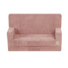 PLUSH NEST Sofa with armrests Foldie , pink premium corduroy