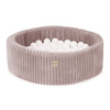PLUSH NEST Trocken Bällebad, rund, 90x30 cm, rosa, Puffy Lamell