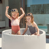 PLUSH NEST Dry pool, 90x30 cm, round, light gray, active