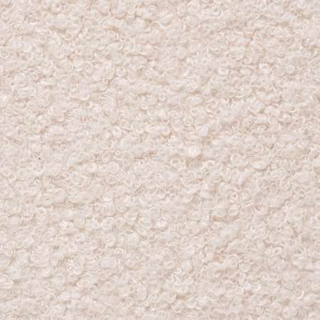 PLUSH NEST Blumenmatte, 115x115x5cm, creme, Lammfell, flauschige Blume