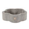 PLUSH NEST Suchy basen kwiatek z matą , 95x30, beżowy, sztruks premium, Floral Fun Zone