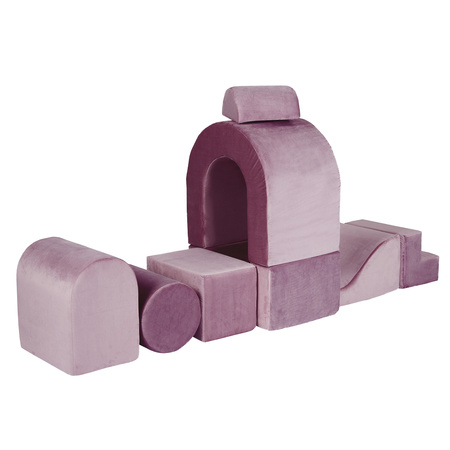 PLUSH NEST Playground Castle without pool, lilac , velvet