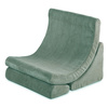 Plush Nest Armchair Luna ,green,premium corduroy