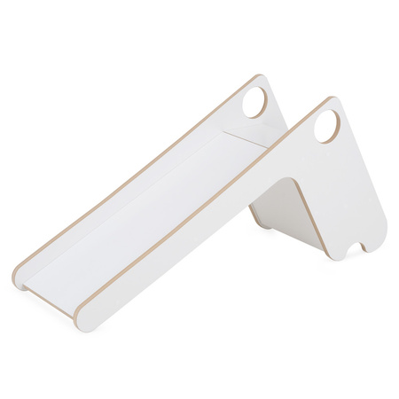 PLUSH NEST Wooden slide for children, white, Wooden Play