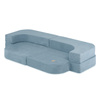 PLUSH NEST Sofa Bed Foldie, premium blue corduroy