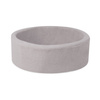 PLUSH NEST Dry pool, round, 90x30 cm, grey lamb