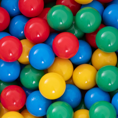 Dry pool balls, 6 cm, set of 200 pcs: blue, green, red, yellow