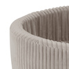 PLUSH NEST Dry pool, round, 90x30 cm, beige, Puffy Lamell (+200 pearl balls, transparent, gold)