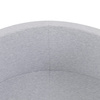 PLUSH NEST Ball pool, light gray, round, cotton, 90x30, 200 balls: mint, silver, white