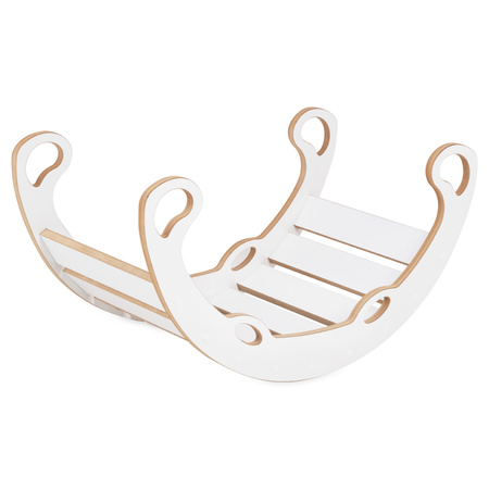 PLUSH NEST Bujak dla dzieci XS Mini Rocker 2w1, Wooden Play