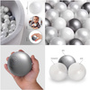 Dry pool balls, 6 cm, set of 200 pcs: pearl, transparent, silver