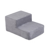 PLUSH NEST Playground 3 elements + dry pool 90x30 (+200 balls: pearl, silver, light blue), gray, premium corduroy