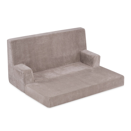 PLUSH NEST Foldie-Sofa mit Armlehnen, beige Premium Cord