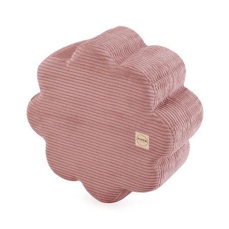 PLUSH NEST Flower pouf, 54x25 cm, pink, premium corduroy