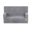 PLUSH NEST Foldie sofa with armrests, premium gray corduroy