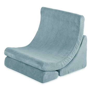 PLUSH NEST Luna armchair,blue,premium corduroy