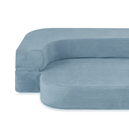 PLUSH NEST Sofabett Foldie, hochwertiger blauer Kord