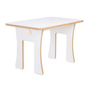 PLUSH NEST Rectangular table for children, white Wooden Play