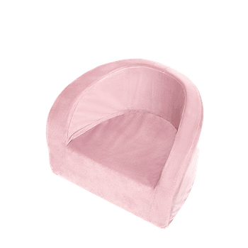 PLUSH NEST Seat, pink , velvet