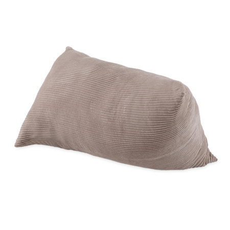 PLUSH NEST, Sack pouf, 120x80 cm, beige, premium corduroy