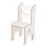 PLUSH NEST Children's desk chair, white, Wooden Play