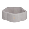 PLUSH NEST Dry flower pool with mat, gray lamb