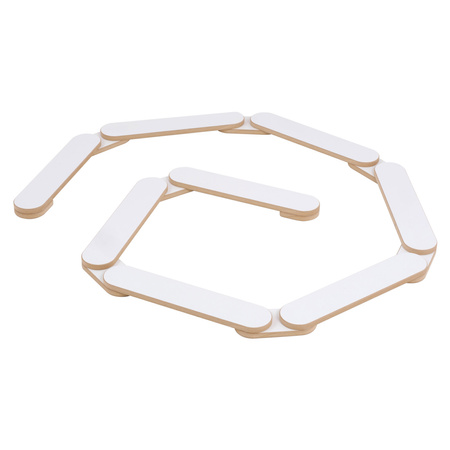 PLUSH NEST Balancing, children's path, white, Wooden Play