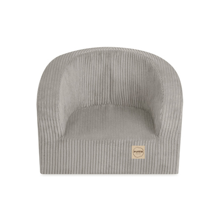PLUSH NEST Fotelik, beżowy sztruks premium