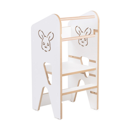 PLUSH NEST Small Rabbit kitchen helper, white, Wooden Play