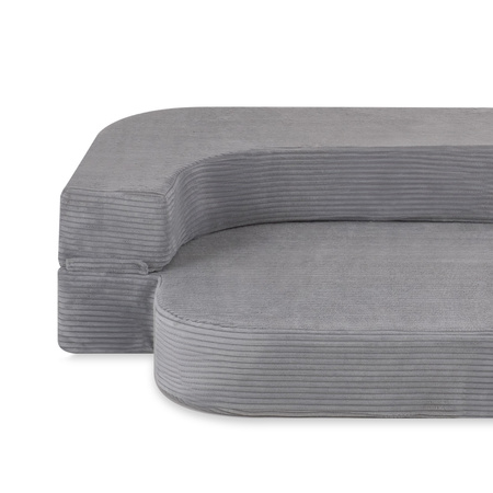 PLUSH NEST Sofa Bed Foldie, szary sztruks premium