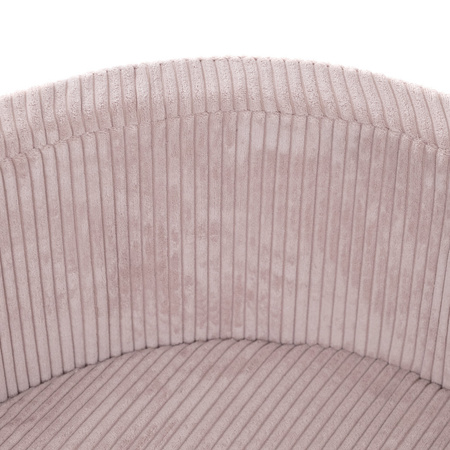 PLUSH NEST Dry pool, 90x30 cm, round, light pink, thick corduroy