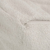 PLUSH NEST Puffy Square Armchair, 77x67x50, creme, boucle, lamm