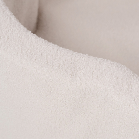 PLUSH NEST Trockenes Blumenbecken mit Matte, cremefarbenes Lammfell