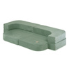 PLUSH NEST Sofa Bed Foldie, zielony sztruks premium