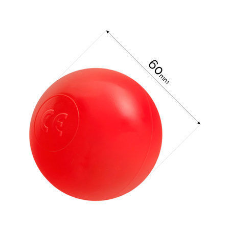 PLUSH NEST Trockener Pool-Ball, 6 cm, rot