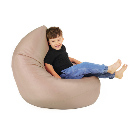 PLUSH NEST Fotel worek Sako, beżowy, outdoor, wodoodporny, rozmiar S