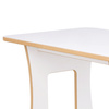 PLUSH NEST Rectangular table for children, white Wooden Play