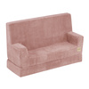 PLUSH NEST Foldie-Sofa mit Armlehnen, rosa Premium-Cord