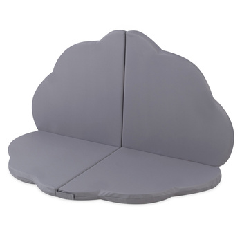 PLUSH NEST flower mat, outdoor, 115x115x5cm, grey, waterproof