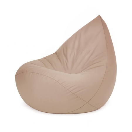 PLUSH NEST Fotel worek Sako, beżowy, outdoor, wodoodporny, rozmiar S